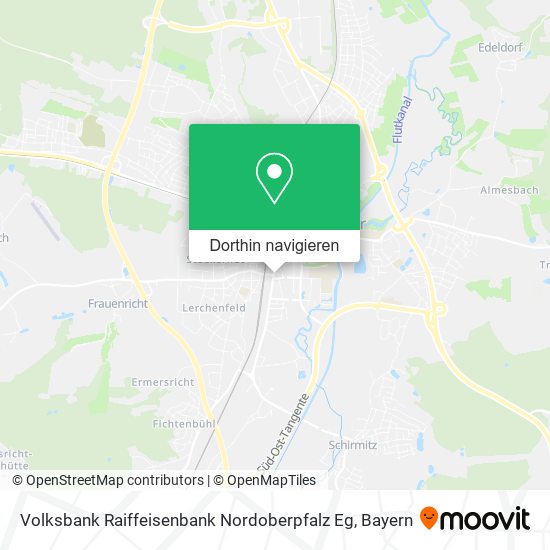 Volksbank Raiffeisenbank Nordoberpfalz Eg Karte
