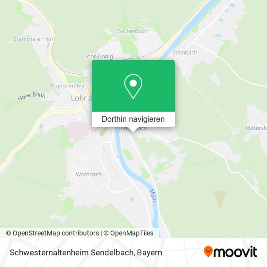 Schwesternaltenheim Sendelbach Karte