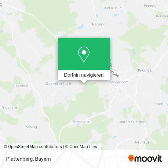Plattenberg Karte