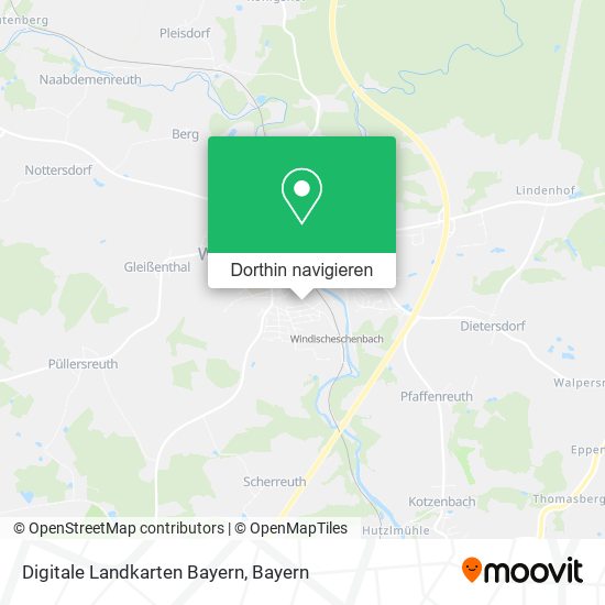 Digitale Landkarten Bayern Karte