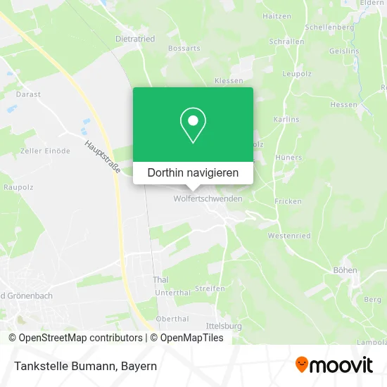 Tankstelle Bumann Karte
