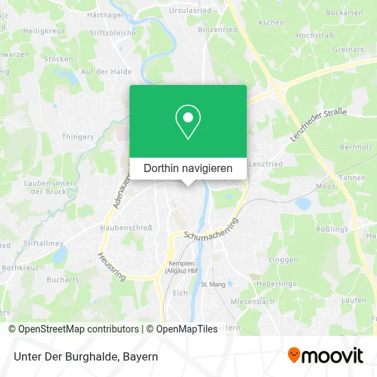 Unter Der Burghalde Karte