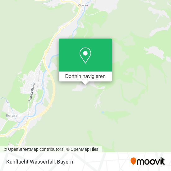 Kuhflucht Wasserfall Karte