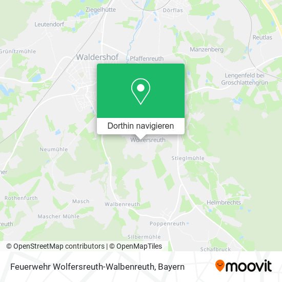 Feuerwehr Wolfersreuth-Walbenreuth Karte