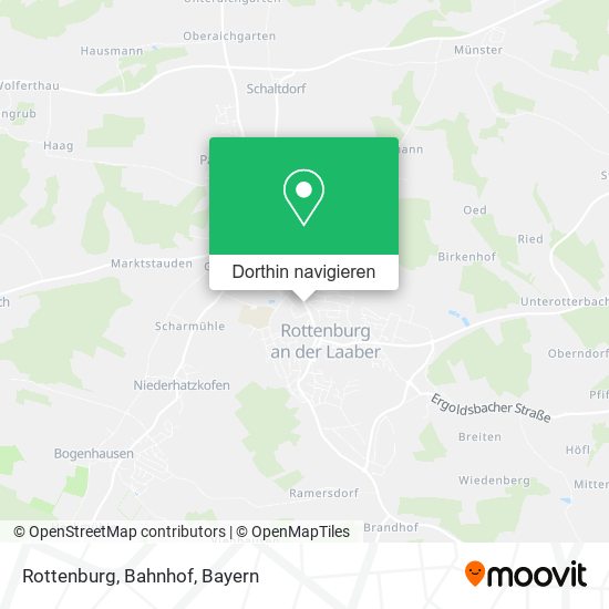 Rottenburg, Bahnhof Karte