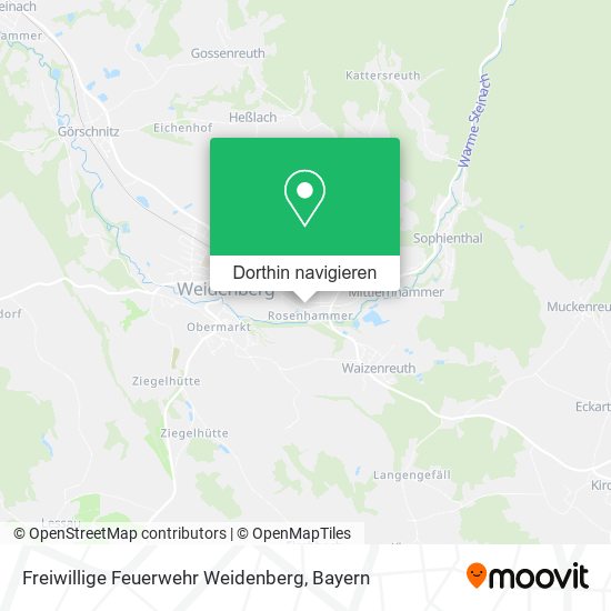 Freiwillige Feuerwehr Weidenberg Karte