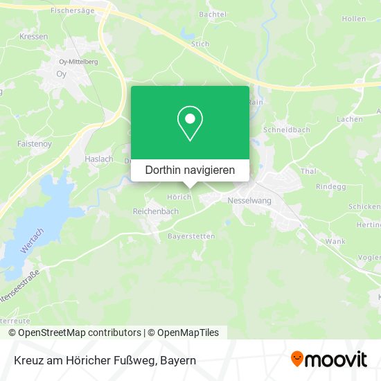 Kreuz am Höricher Fußweg Karte