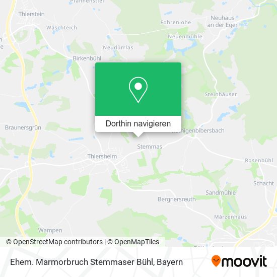 Ehem. Marmorbruch Stemmaser Bühl Karte