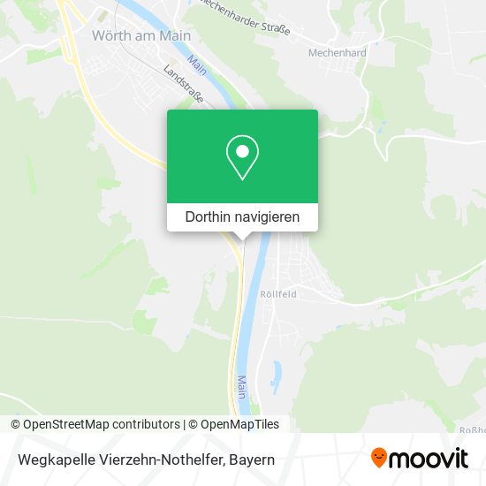 Wegkapelle Vierzehn-Nothelfer Karte