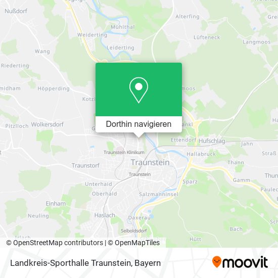 Landkreis-Sporthalle Traunstein Karte