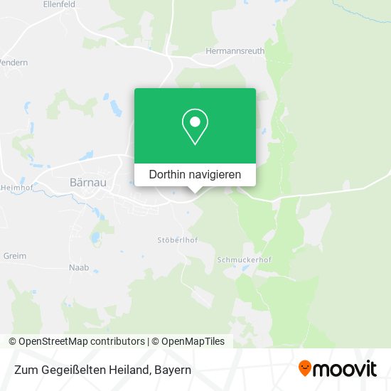 Zum Gegeißelten Heiland Karte