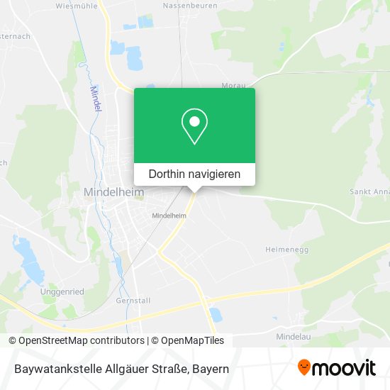 Baywatankstelle Allgäuer Straße Karte
