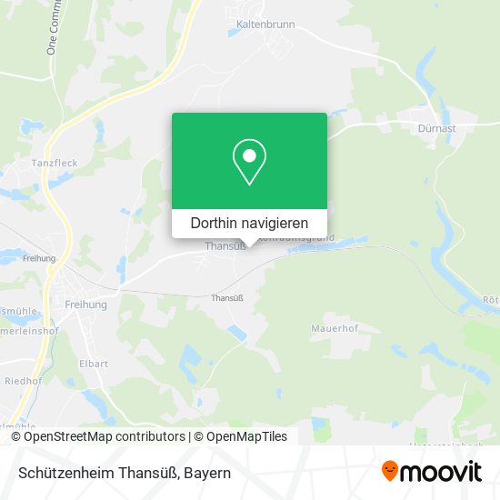 Schützenheim Thansüß Karte