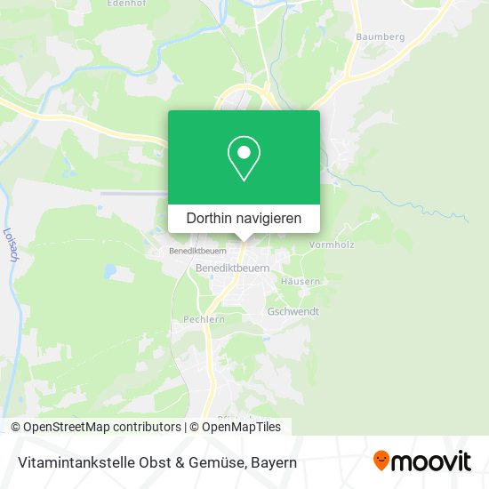 Vitamintankstelle Obst & Gemüse Karte
