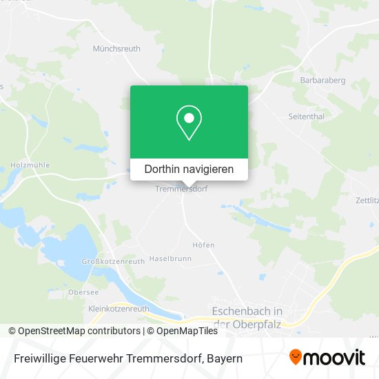 Freiwillige Feuerwehr Tremmersdorf Karte