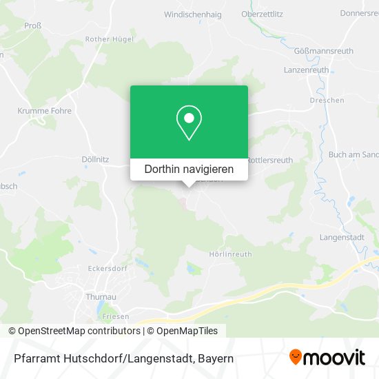 Pfarramt Hutschdorf / Langenstadt Karte