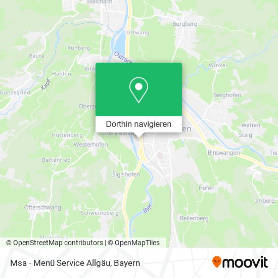 Msa - Menü Service Allgäu Karte