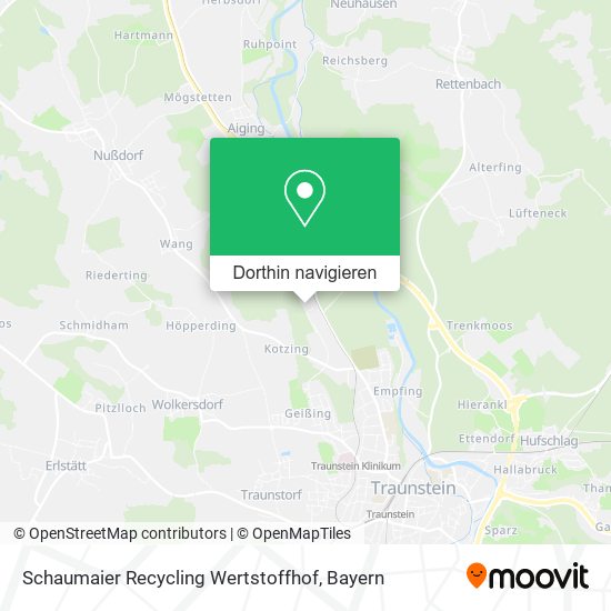 Schaumaier Recycling Wertstoffhof Karte