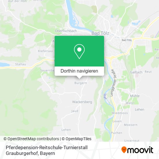 Pferdepension-Reitschule-Turnierstall Grauburgerhof Karte