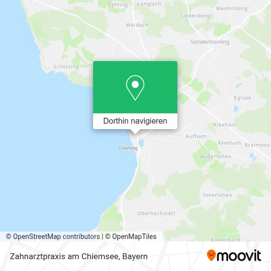 Zahnarztpraxis am Chiemsee Karte