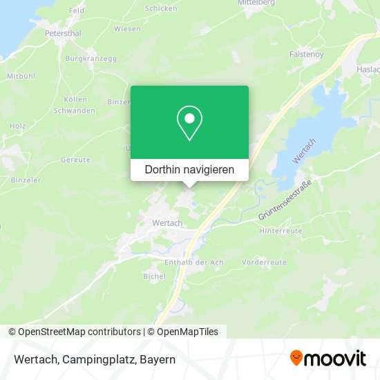 Wertach, Campingplatz Karte