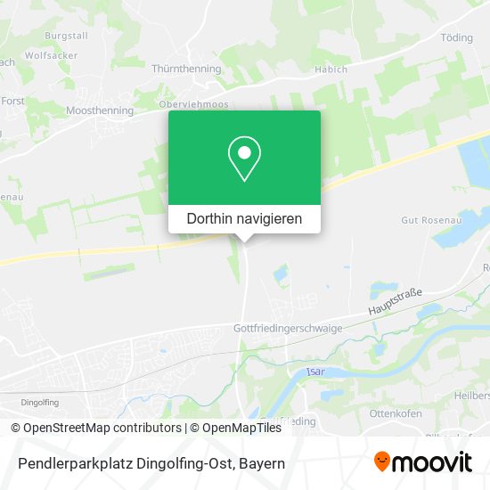 Pendlerparkplatz Dingolfing-Ost Karte