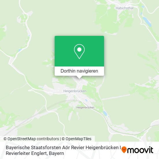Bayerische Staatsforsten Aör Revier Heigenbrücken I Revierleiter Englert Karte