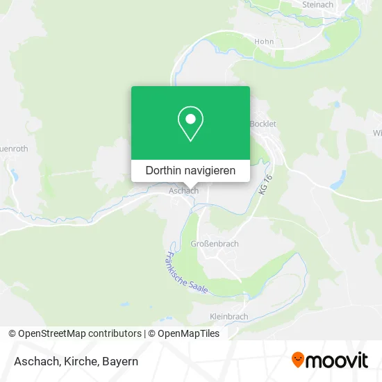 Aschach, Kirche Karte
