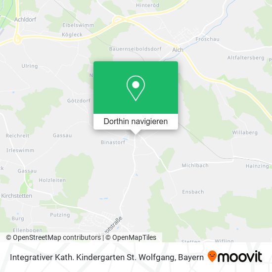 Integrativer Kath. Kindergarten St. Wolfgang Karte