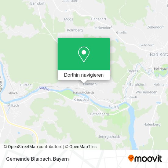 Gemeinde Blaibach Karte