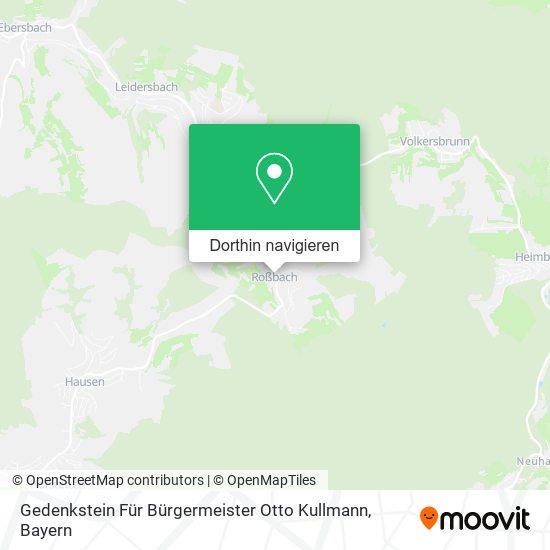 Gedenkstein Für Bürgermeister Otto Kullmann Karte