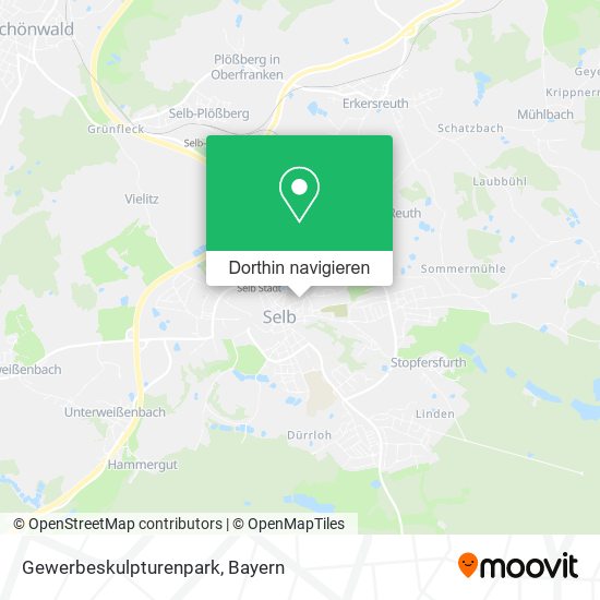 Gewerbeskulpturenpark Karte