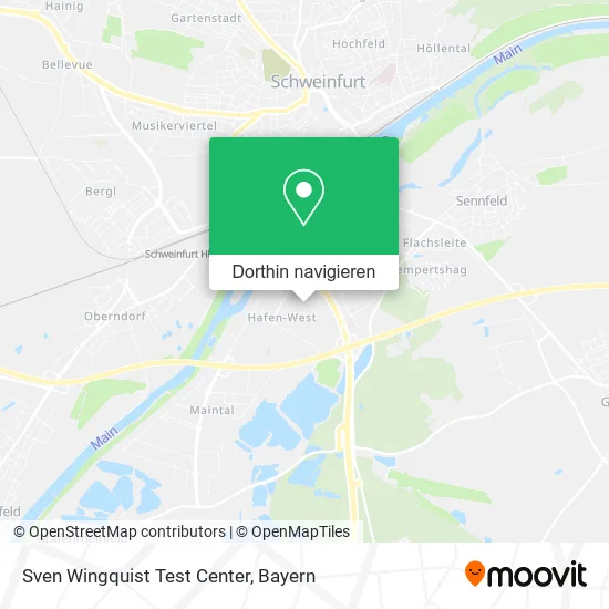 Sven Wingquist Test Center Karte