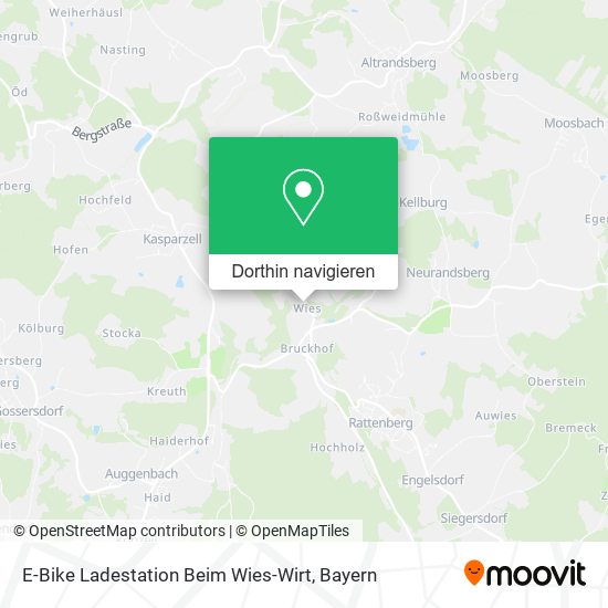 E-Bike Ladestation Beim Wies-Wirt Karte