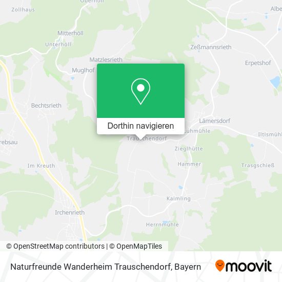 Naturfreunde Wanderheim Trauschendorf Karte