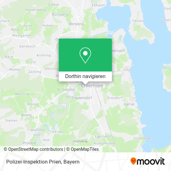 Polizei-Inspektion Prien Karte