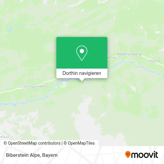 Biberstein Alpe Karte