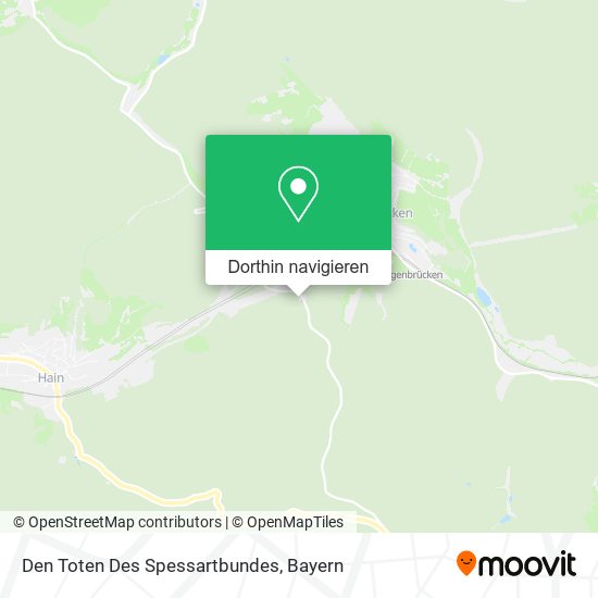 Den Toten Des Spessartbundes Karte
