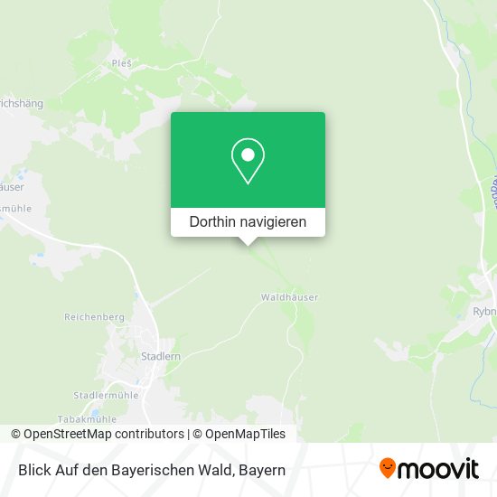 Blick Auf den Bayerischen Wald Karte