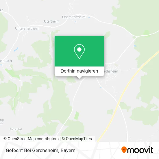 Gefecht Bei Gerchsheim Karte
