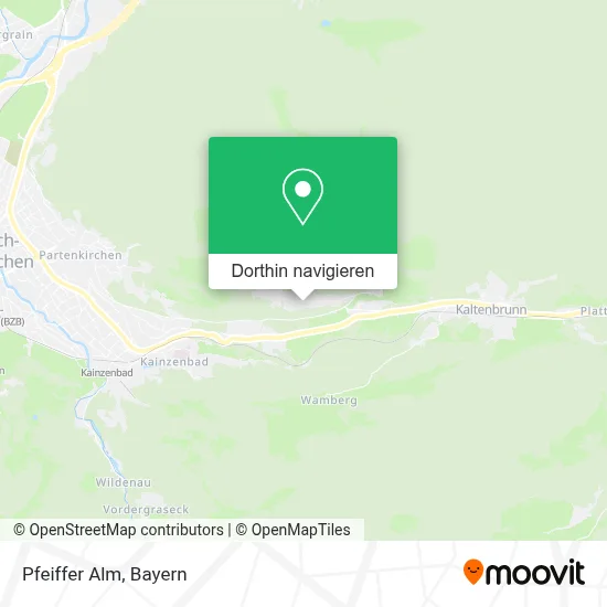 Pfeiffer Alm Karte