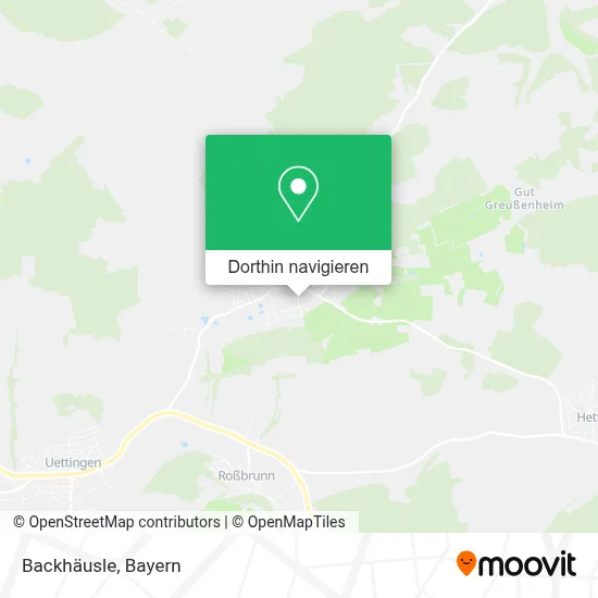 Backhäusle Karte