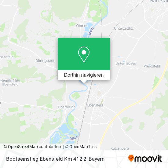 Bootseinstieg Ebensfeld Km 412,2 Karte