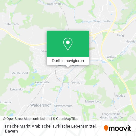 Frische Markt Arabische, Türkische Lebensmittel Karte