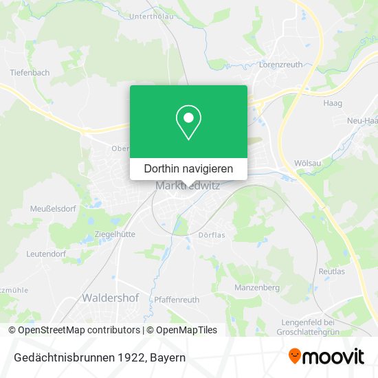 Gedächtnisbrunnen 1922 Karte