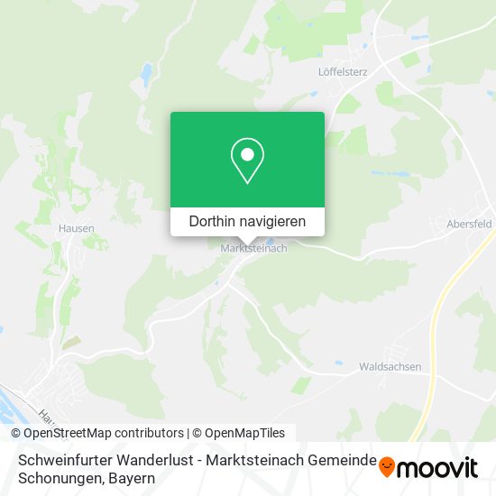 Schweinfurter Wanderlust - Marktsteinach Gemeinde Schonungen Karte