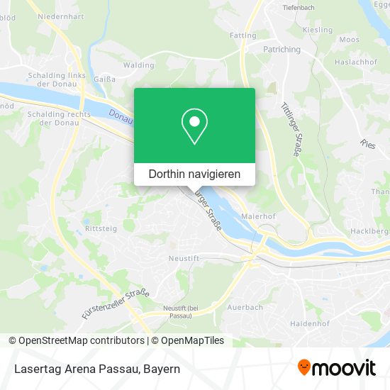 Lasertag Arena Passau Karte