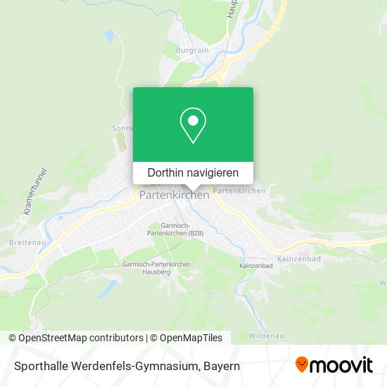 Sporthalle Werdenfels-Gymnasium Karte