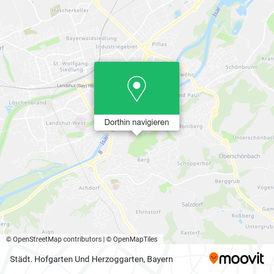 Städt. Hofgarten Und Herzoggarten Karte