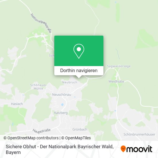 Sichere Obhut - Der Nationalpark Bayrischer Wald Karte